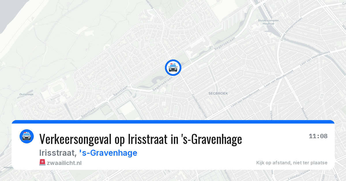Verkeersongeval op Irisstraat in 's-Gravenhage — 16 mei 2026