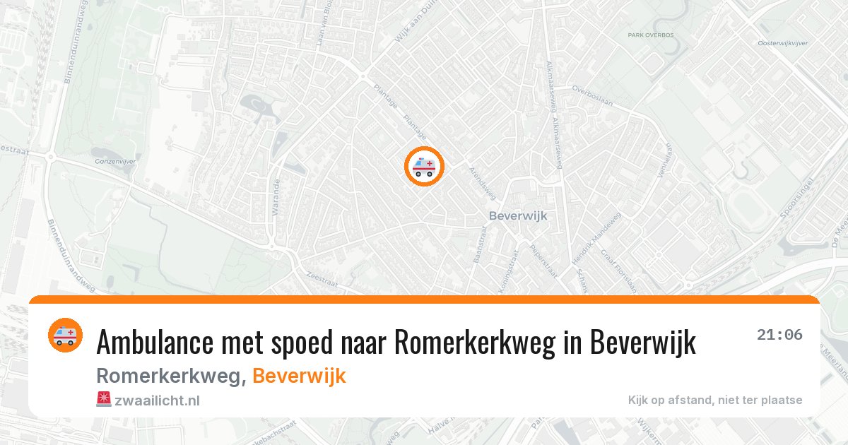 Ambulance met spoed naar Romerkerkweg in Beverwijk — 4 jun 2026