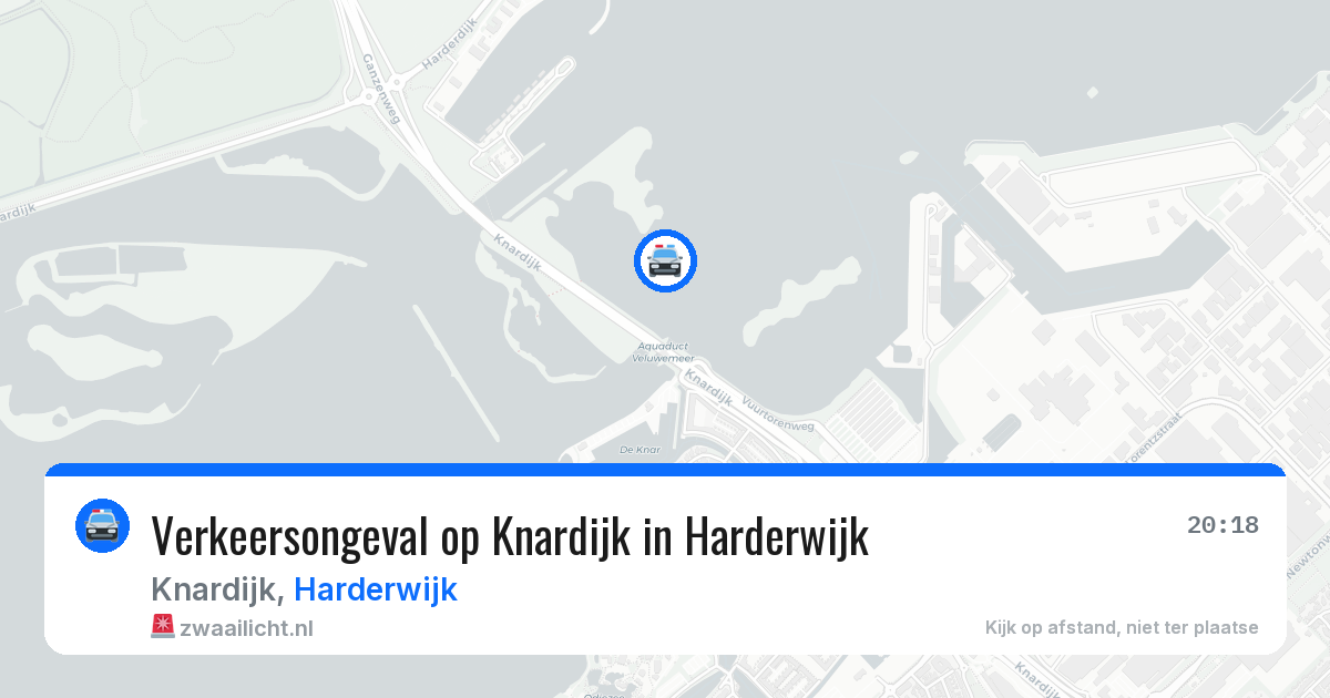 Verkeersongeval op Knardijk in Harderwijk — 31 mrt 2026