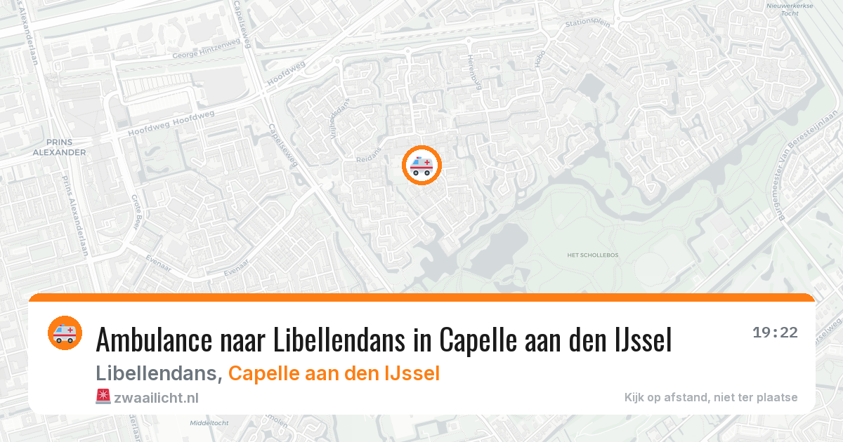 Ambulance naar Libellendans in Capelle aan den IJssel — 24 mei 2026