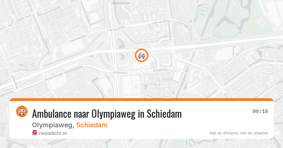 Ambulance naar Olympiaweg in Schiedam — 12 jun 2026