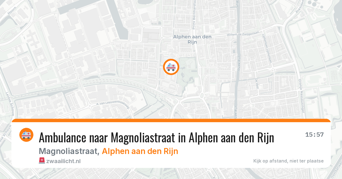 Ambulance naar Magnoliastraat in Alphen aan den Rijn — 10 aug 2026
