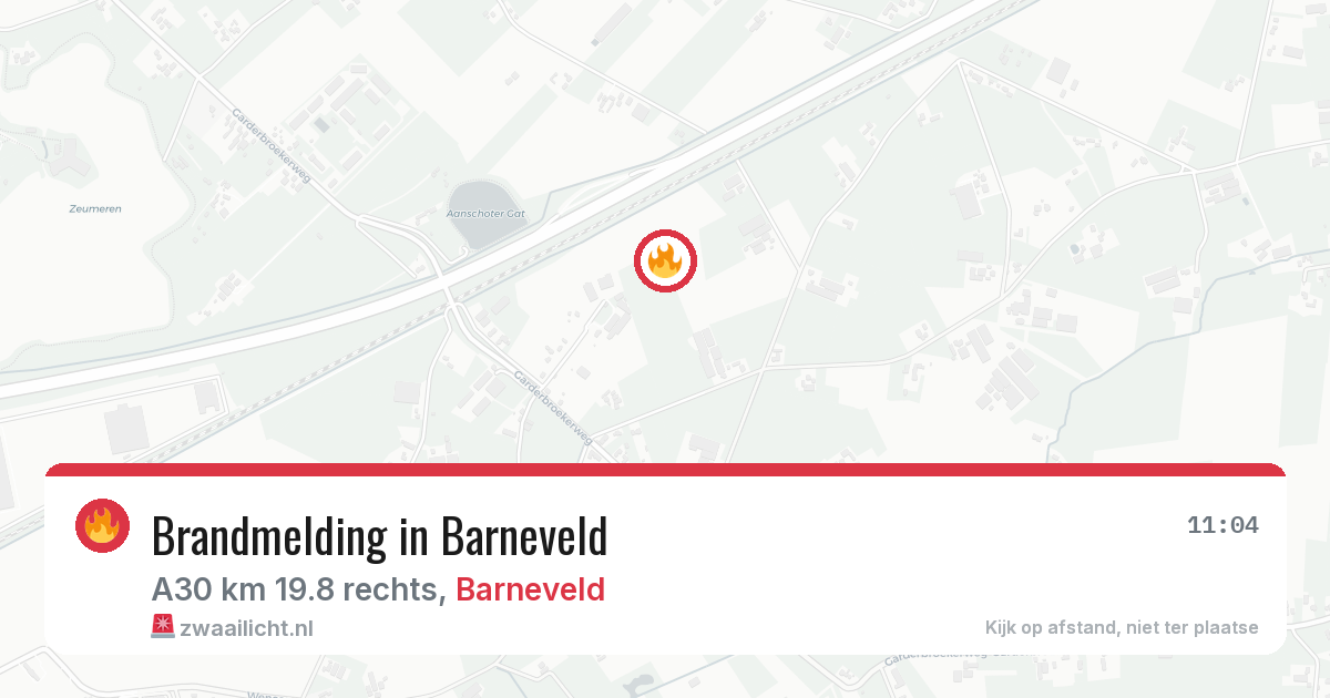 Brandmelding in Barneveld — 3 aug 2026