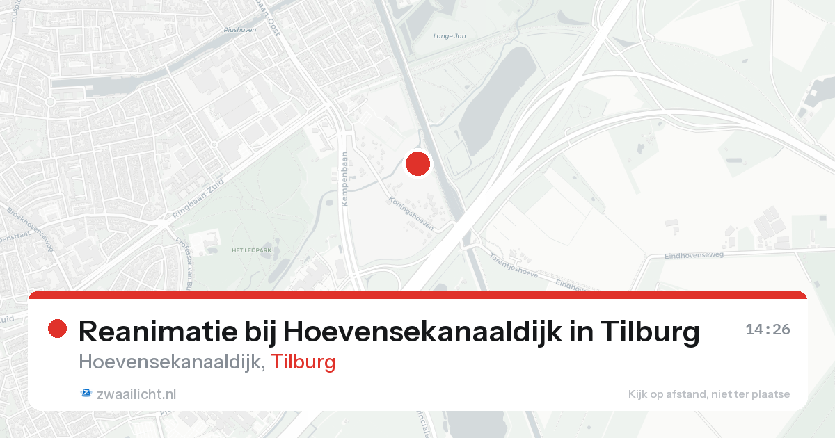 Reanimatie bij Hoevensekanaaldijk in Tilburg — 7 feb 2026