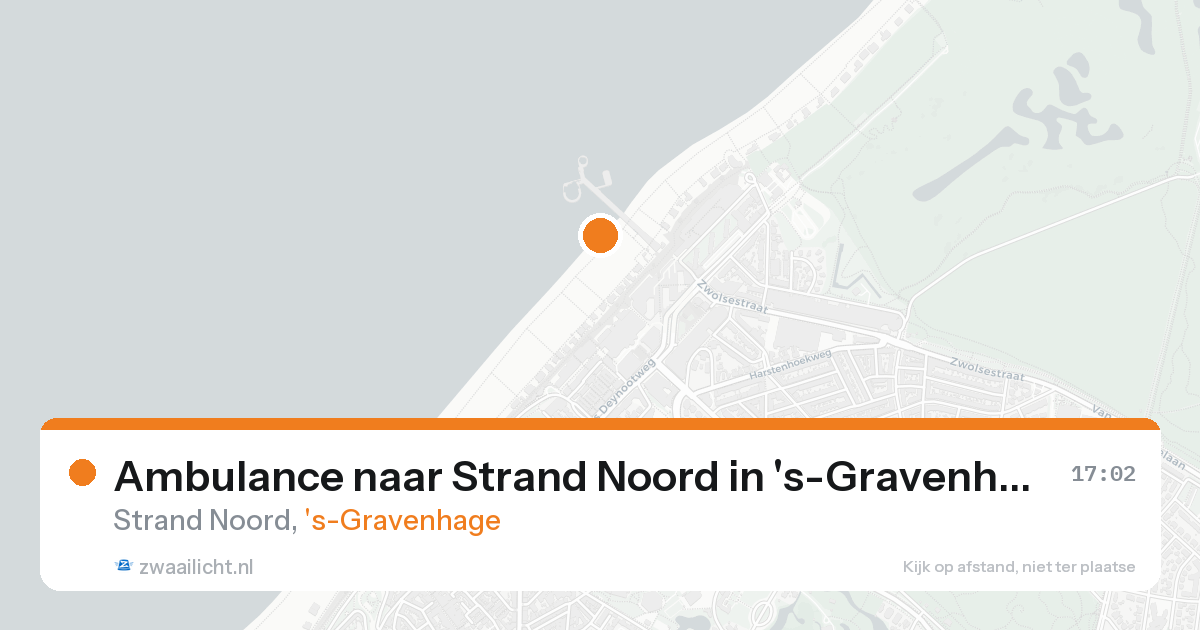 Ambulance naar Strand Noord in 's-Gravenhage — 19 aug 2026