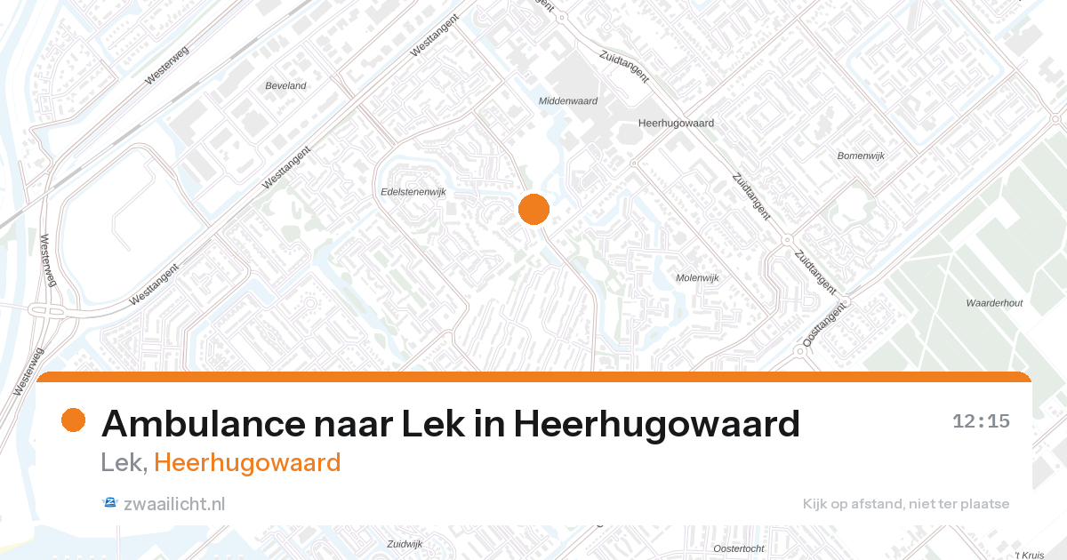 Ambulance naar Lek in Heerhugowaard — 16 jul 2026