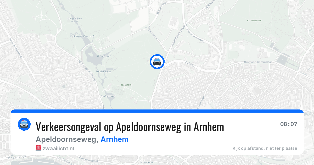 Verkeersongeval op Apeldoornseweg in Arnhem — 14 jul 2026