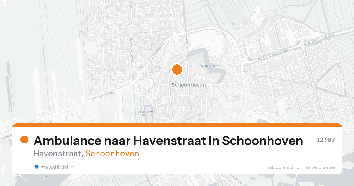 Ambulance naar Havenstraat in Schoonhoven — 18 aug 2026