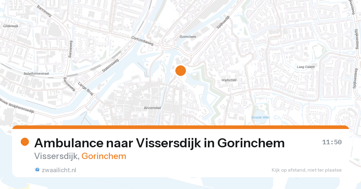 Ambulance naar Vissersdijk in Gorinchem — 27 aug 2026