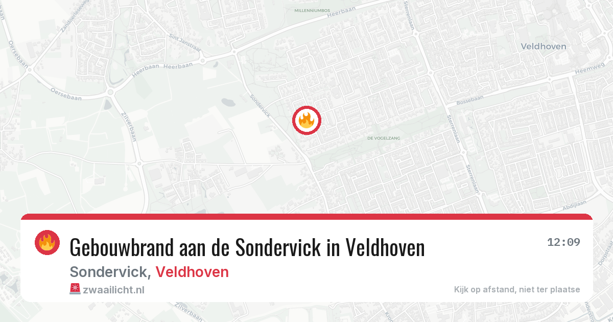 Gebouwbrand aan de Sondervick in Veldhoven — 16 mei 2026