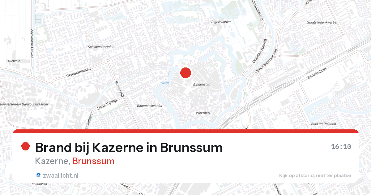 Brand bij Kazerne in Brunssum — 25 aug 2026