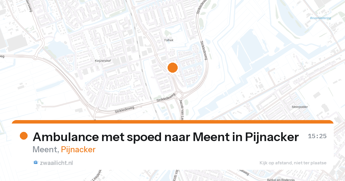Ambulance met spoed naar Meent in Pijnacker — 27 jun 2026