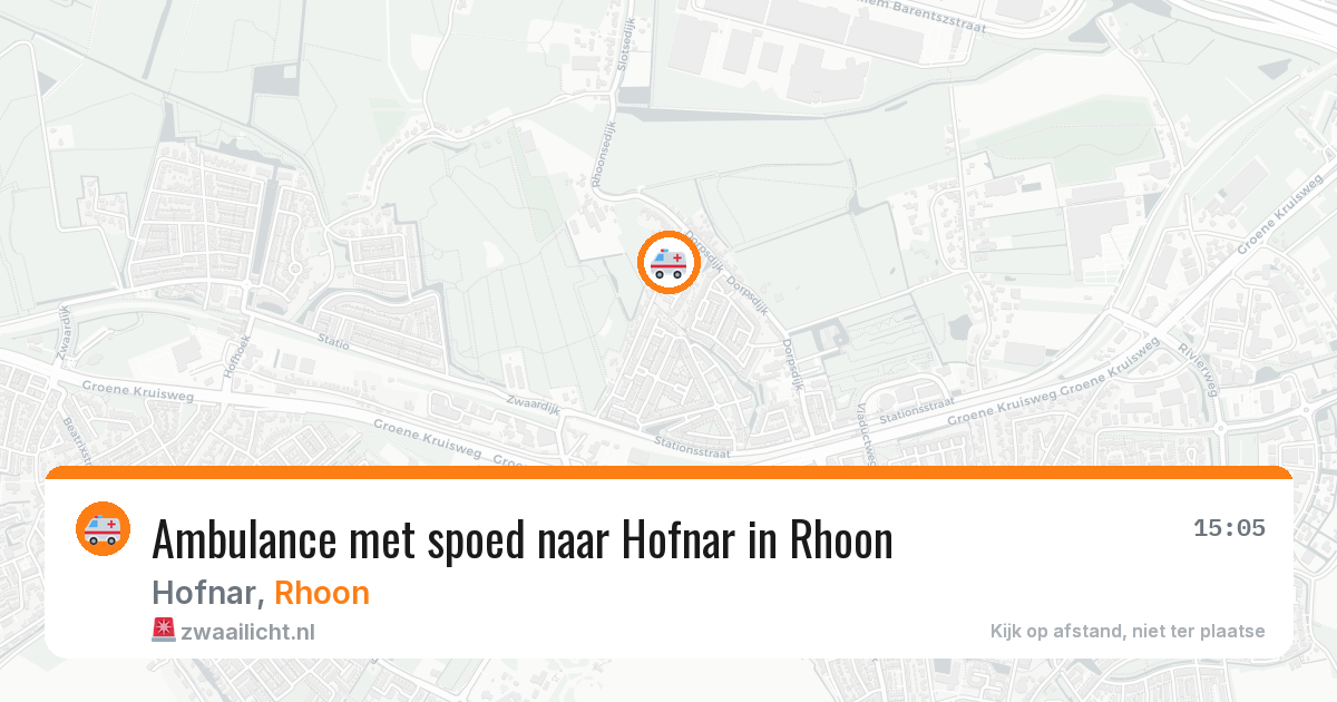 Ambulance met spoed naar Hofnar in Rhoon — 29 apr 2026