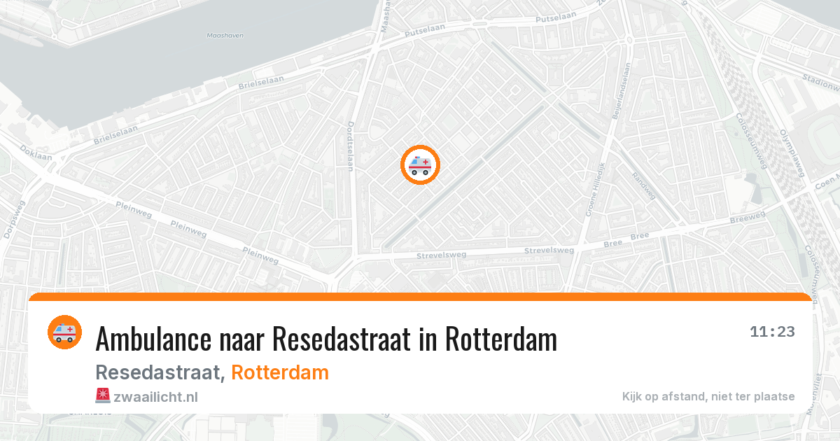 Ambulance naar Resedastraat in Rotterdam — 9 jun 2026