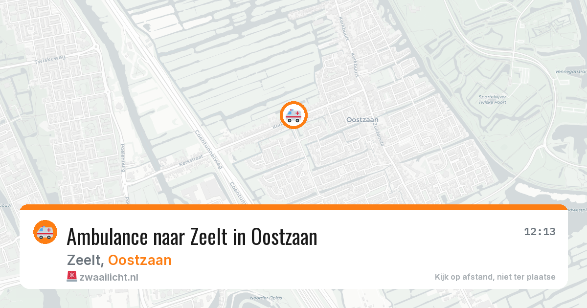 Ambulance naar Zeelt in Oostzaan — 31 jul 2026