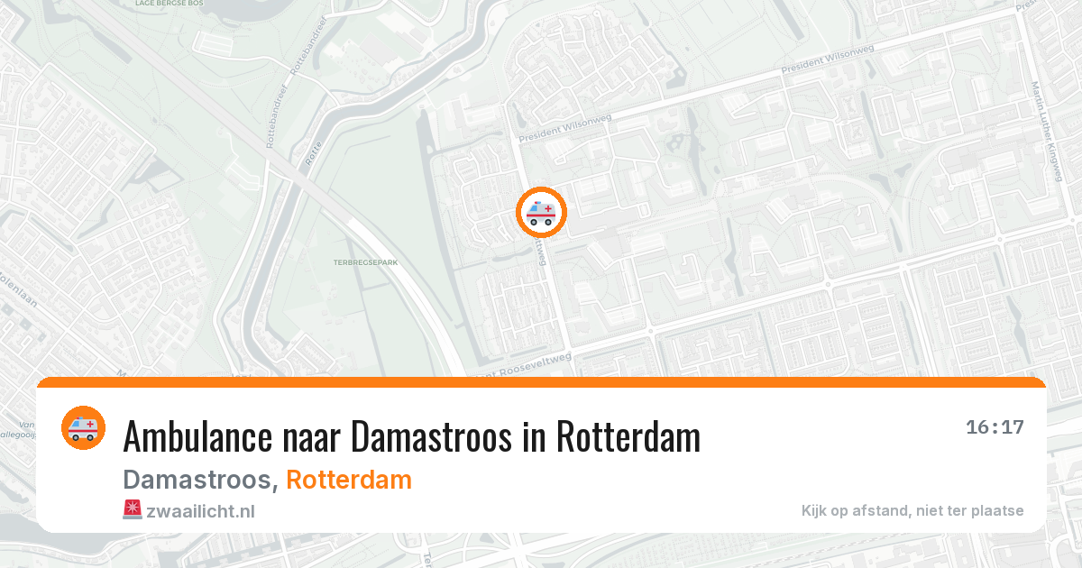 Ambulance naar Damastroos in Rotterdam — 31 mrt 2026