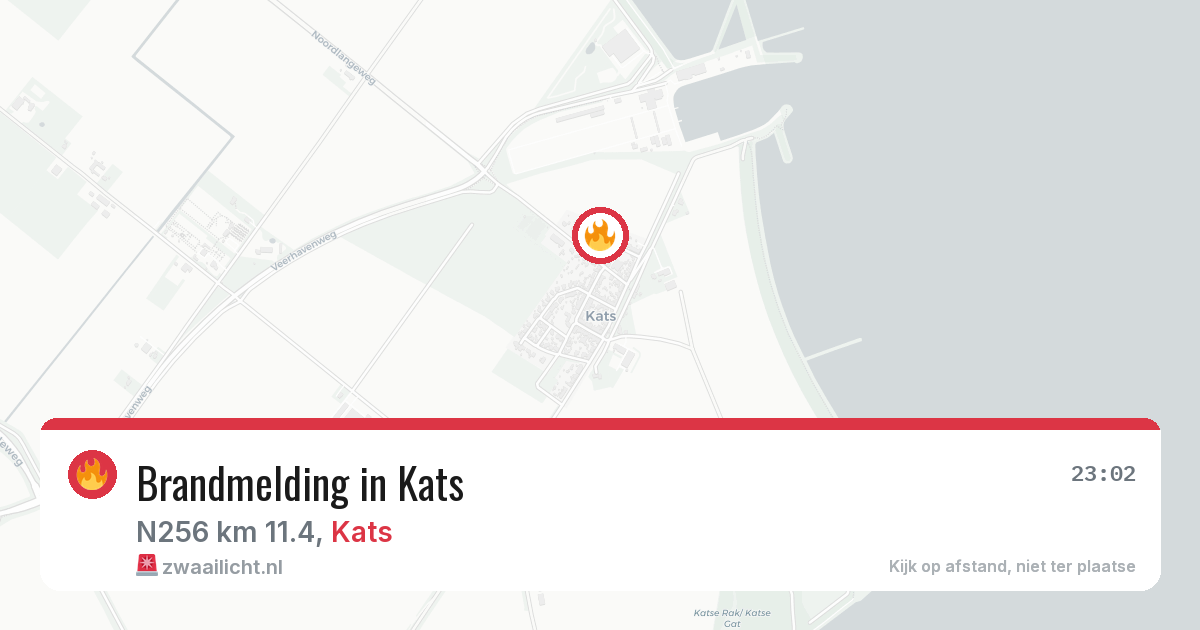 Brandmelding in Kats — 12 jun 2026