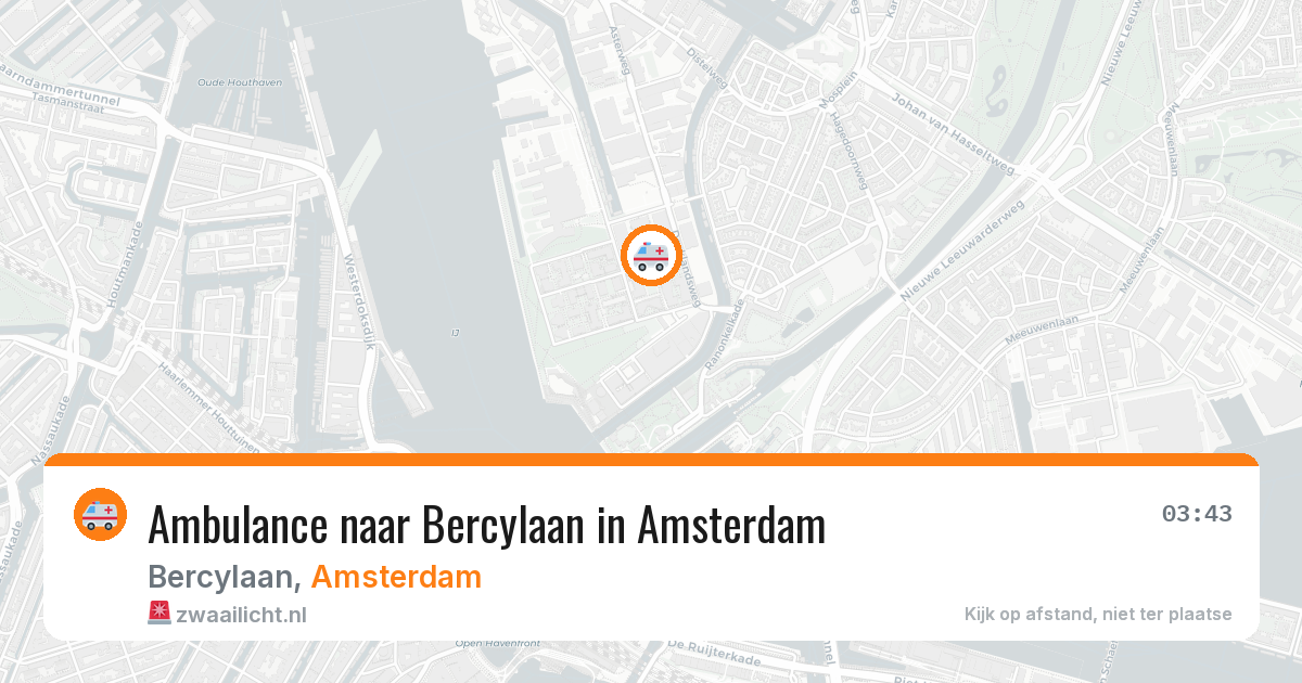 Ambulance naar Bercylaan in Amsterdam — 8 mrt 2026