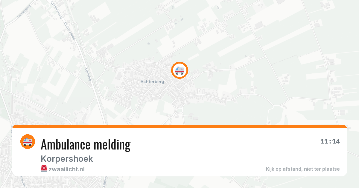 Ambulance melding — 29 jan 2026