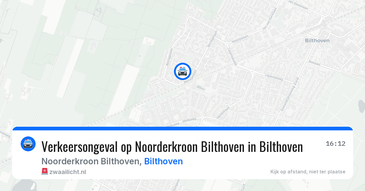 Verkeersongeval op Noorderkroon Bilthoven in Bilthoven — 2 jul 2026