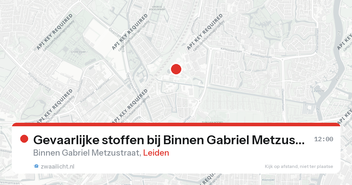 Gevaarlijke stoffen bij Binnen Gabriel Metzustraat in Leiden — 26 feb 2026