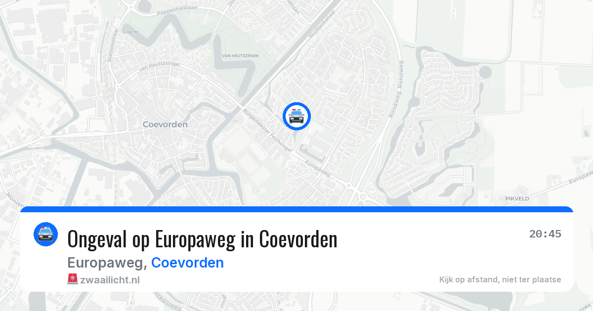 Ongeval op Europaweg in Coevorden — 16 jan 2026