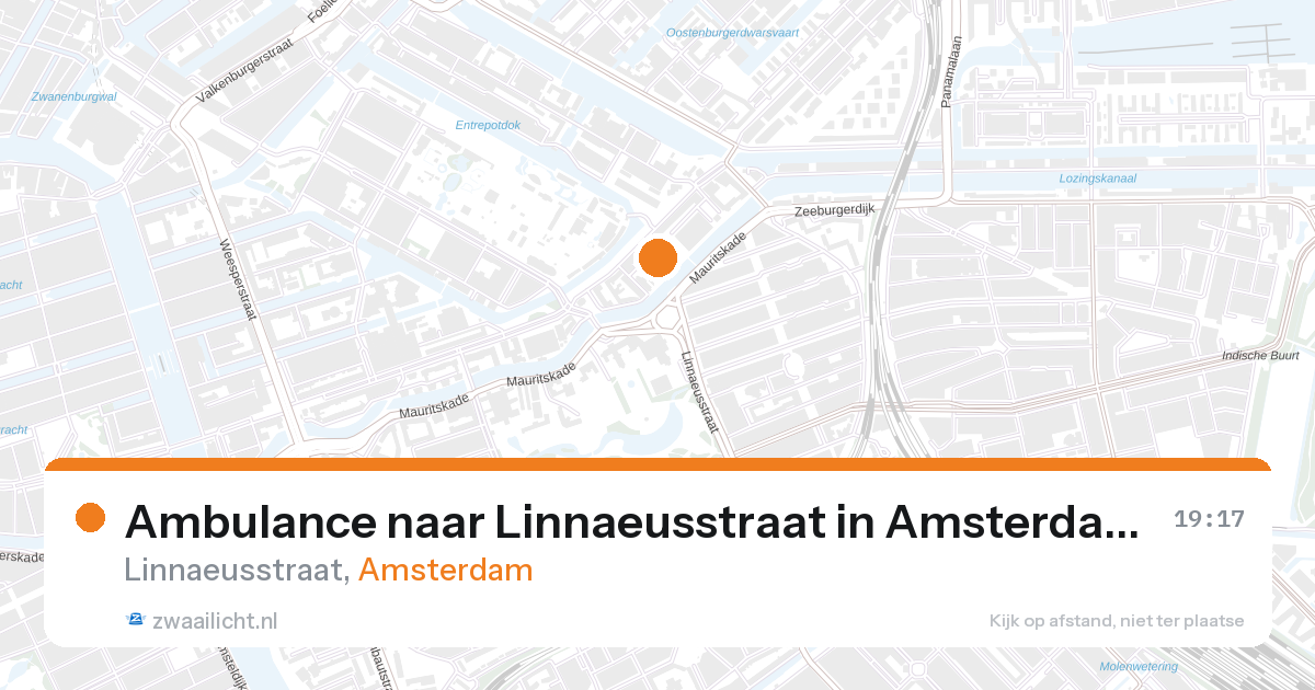 Ambulance naar Linnaeusstraat in Amsterdam — 22 jun 2026