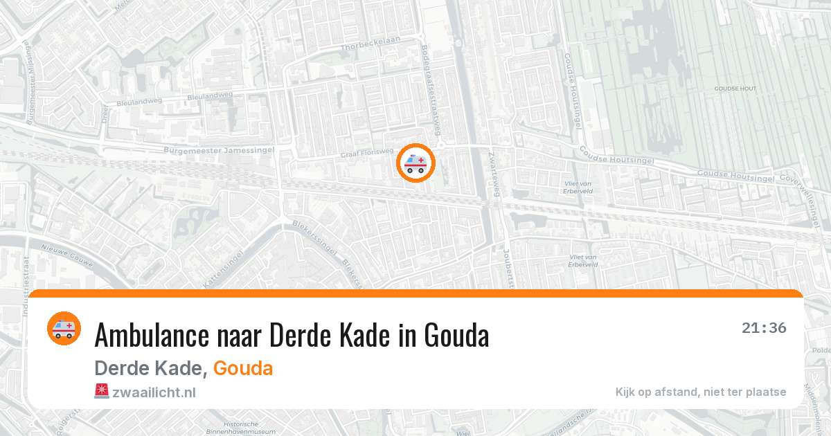 Ambulance naar Derde Kade in Gouda — 16 mei 2026