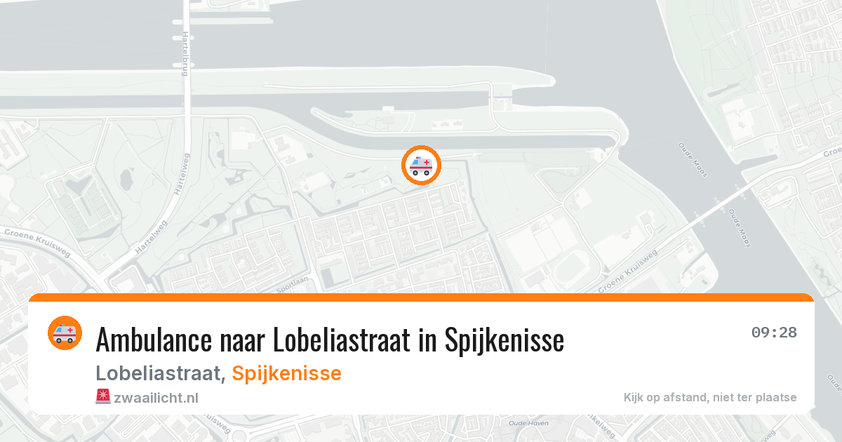 Ambulance naar Lobeliastraat in Spijkenisse — 17 mei 2026
