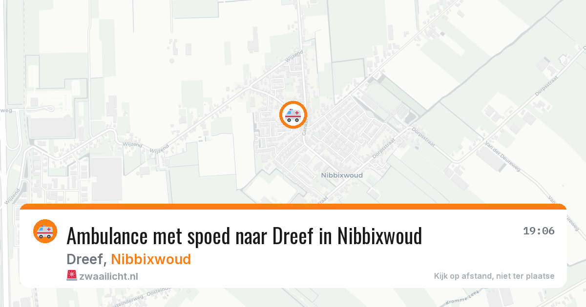 Ambulance met spoed naar Dreef in Nibbixwoud — 30 jan 2026