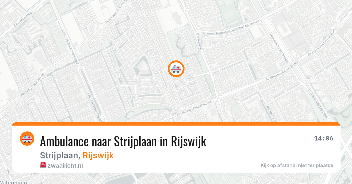 Ambulance naar Strijplaan in Rijswijk — 12 apr 2026