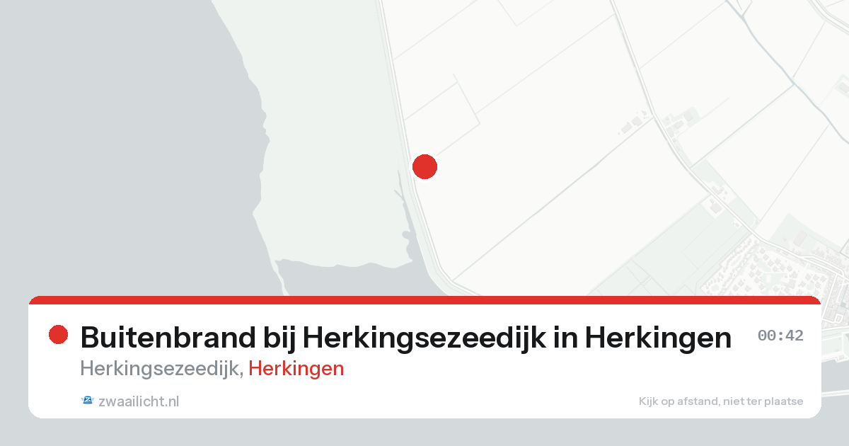 Buitenbrand bij Herkingsezeedijk in Herkingen — 15 aug 2026