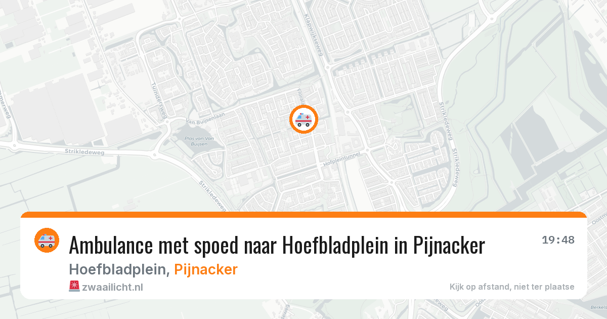 Ambulance met spoed naar Hoefbladplein in Pijnacker — 11 jun 2026