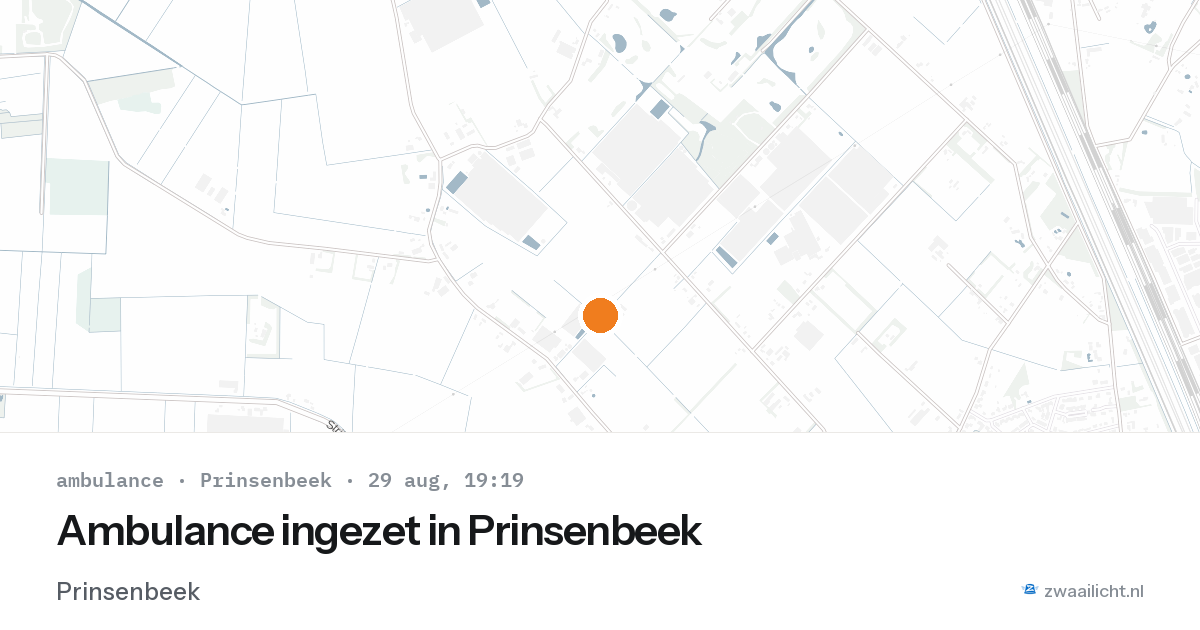 Ambulance ingezet in Prinsenbeek — 29 aug 2026