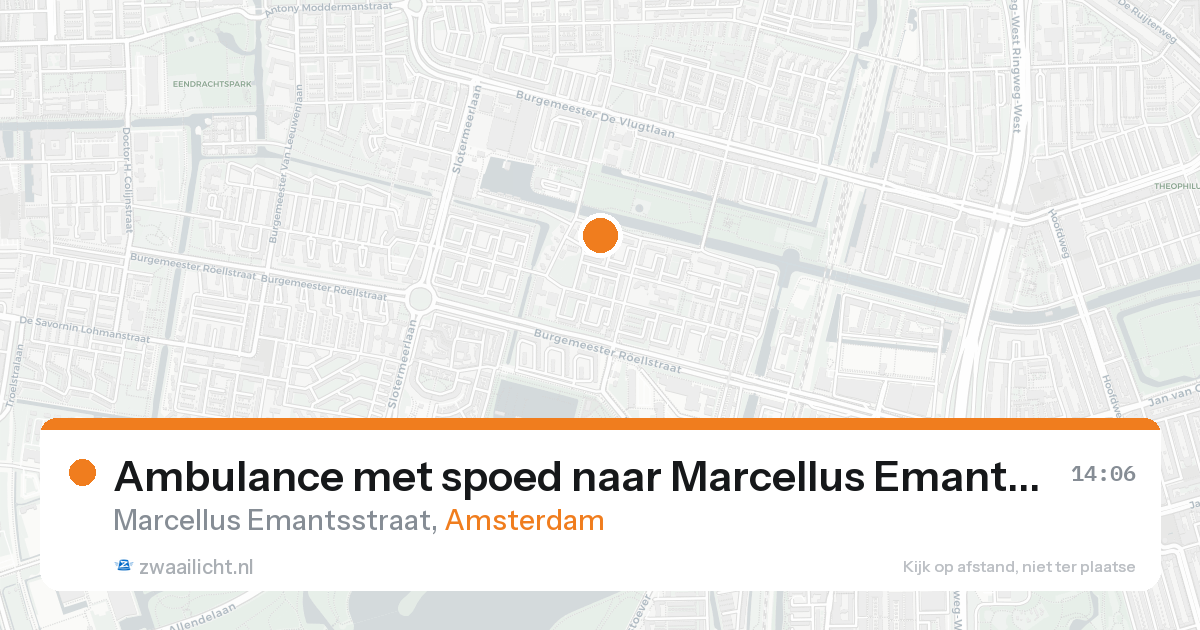 Ambulance met spoed naar Marcellus Emantsstraat in Amsterdam — 17 aug 2026