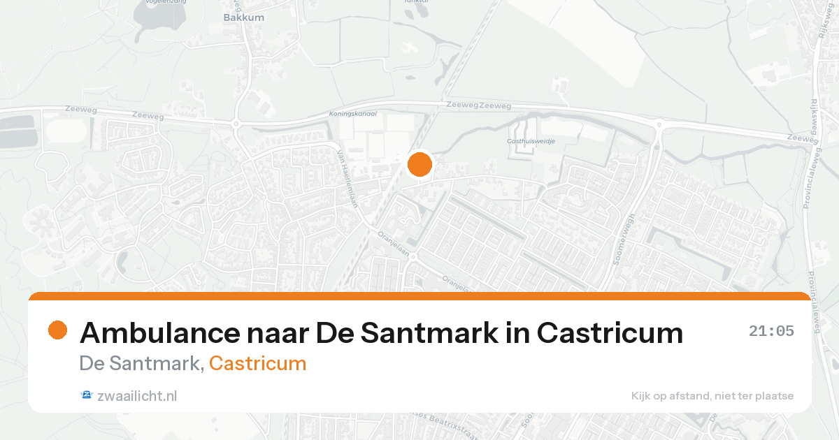 Ambulance naar De Santmark in Castricum — 7 feb 2026