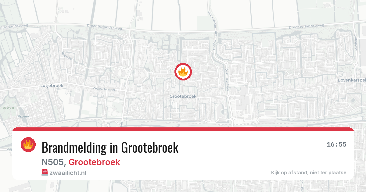 Brandmelding in Grootebroek — 7 jul 2026