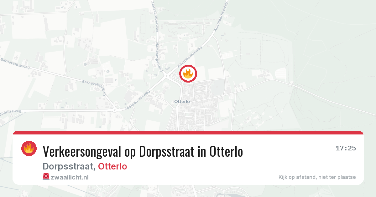 Verkeersongeval op Dorpsstraat in Otterlo — 20 mei 2026