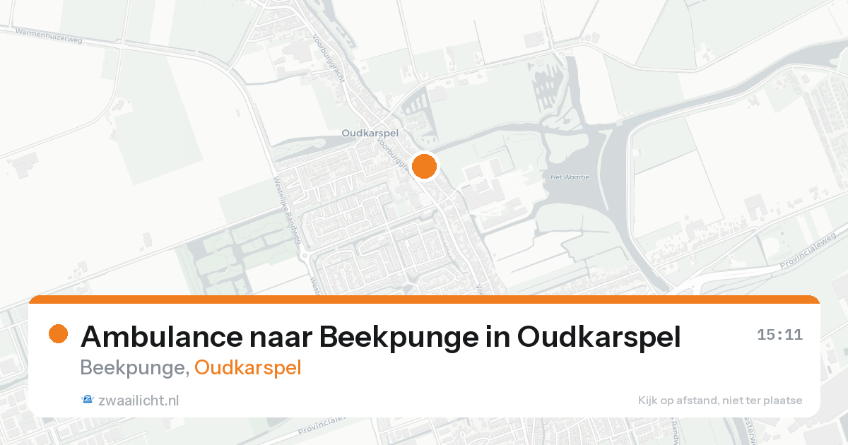 Ambulance naar Beekpunge in Oudkarspel — 17 mei 2026