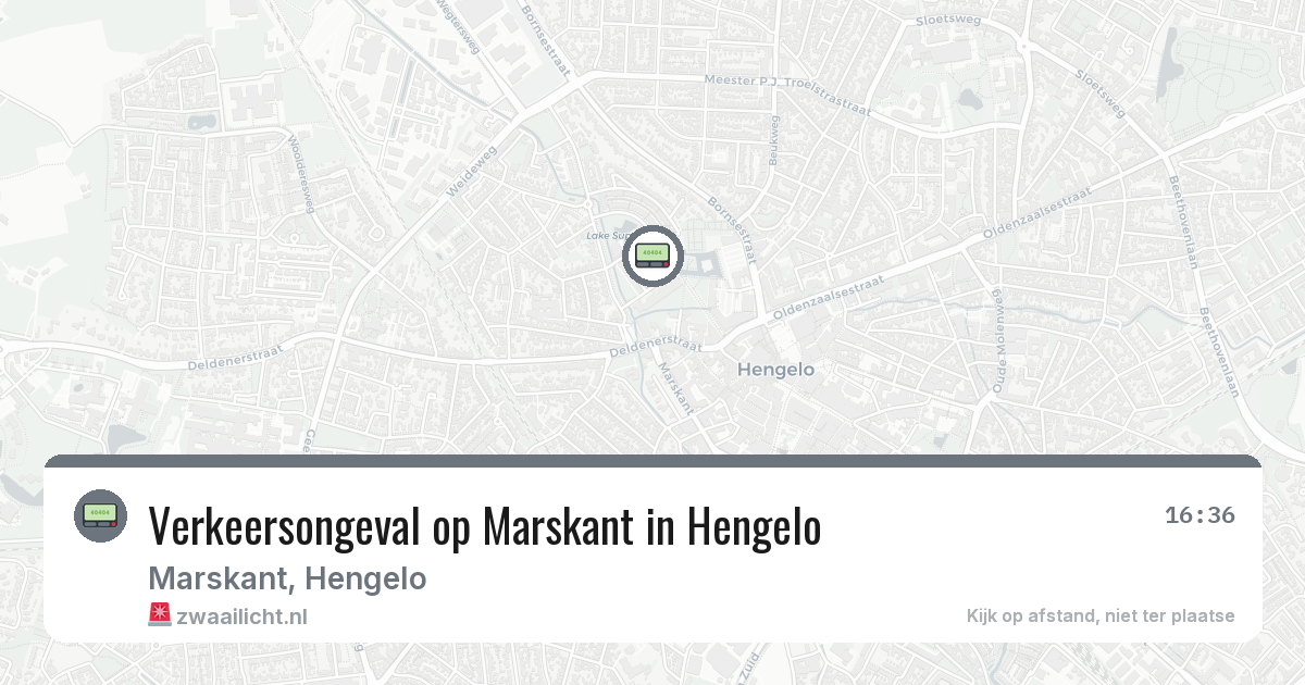 Verkeersongeval op Marskant in Hengelo — 7 jul 2026