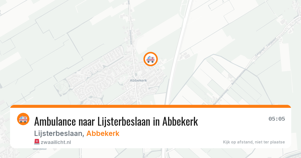 Ambulance naar Lijsterbeslaan in Abbekerk — 7 jun 2026
