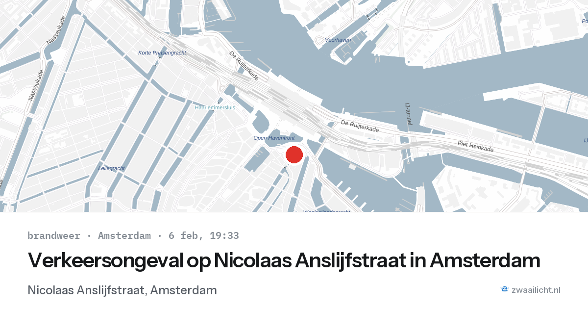 Verkeersongeval op Nicolaas Anslijfstraat in Amsterdam — 6 feb 2026