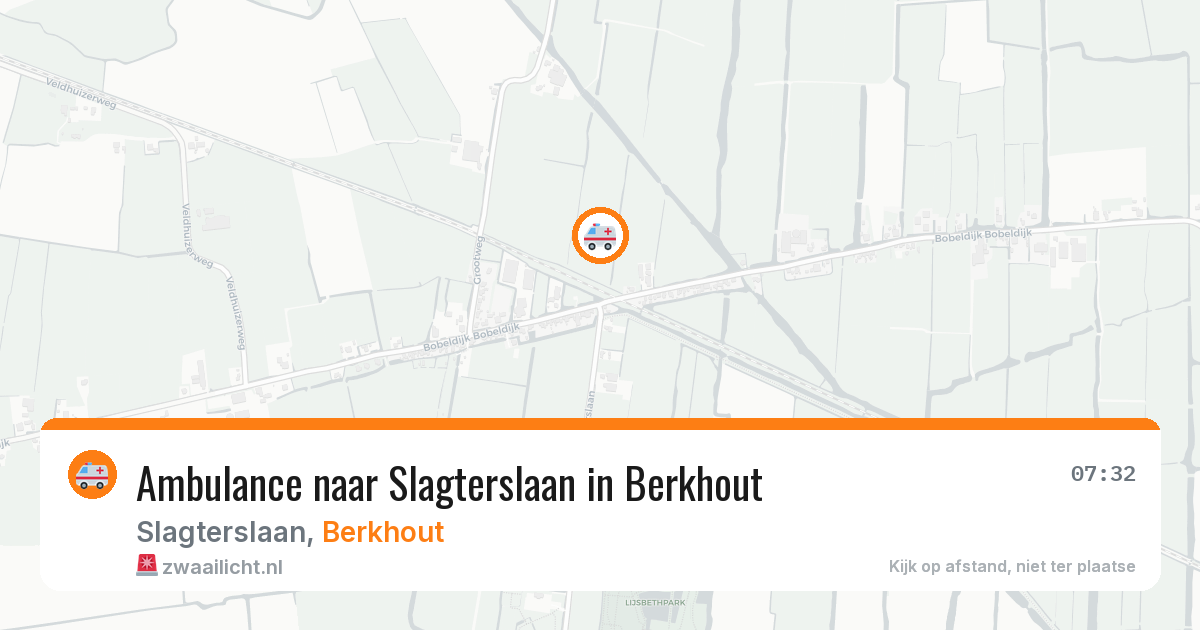 Ambulance naar Slagterslaan in Berkhout — 22 jul 2026