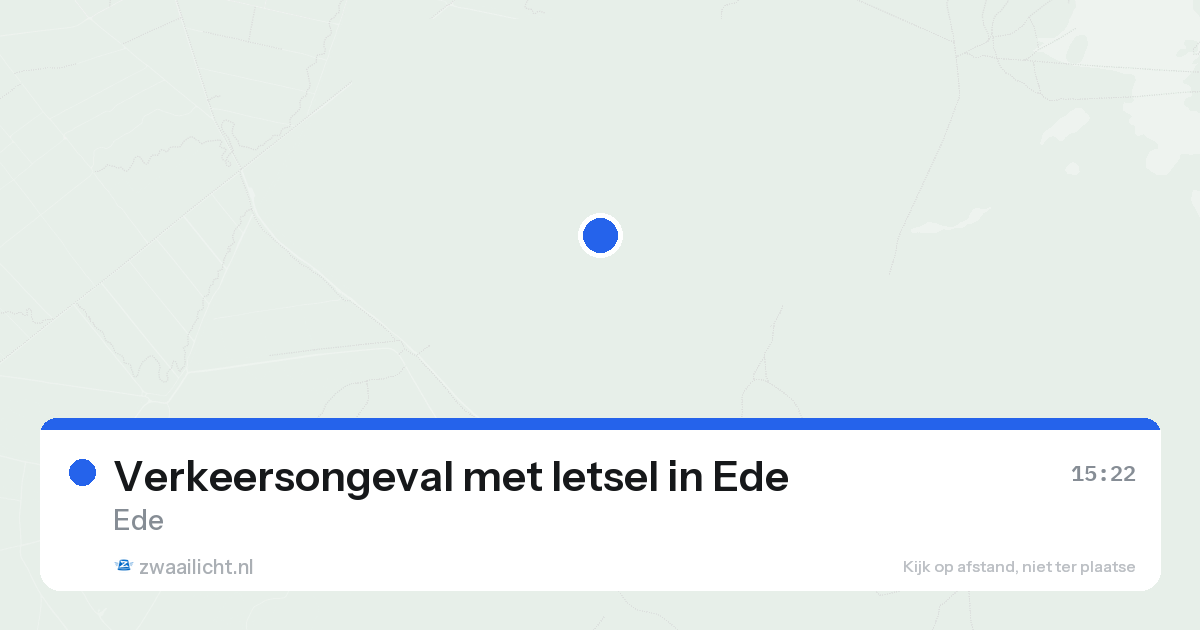 Verkeersongeval met letsel in Ede — 25 jun 2026