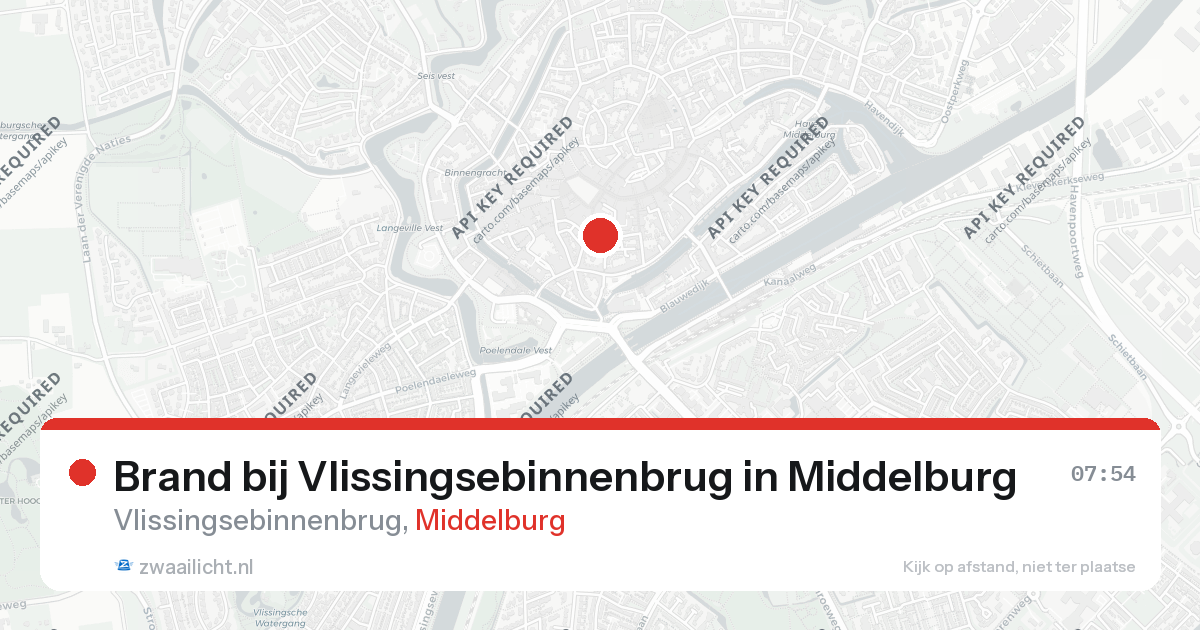 Brand bij Vlissingsebinnenbrug in Middelburg — 25 aug 2026