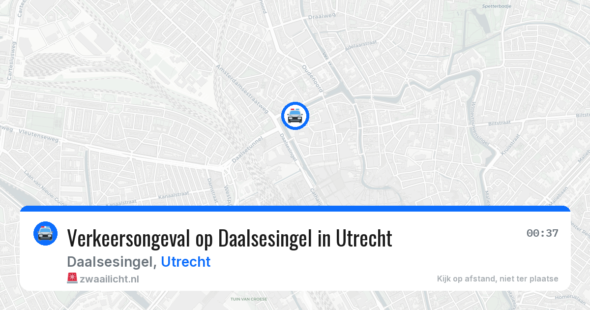 Verkeersongeval op Daalsesingel in Utrecht — 26 apr 2026