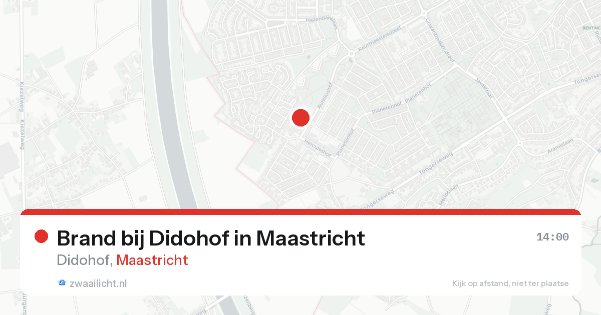 Brand bij Didohof in Maastricht — 22 aug 2026