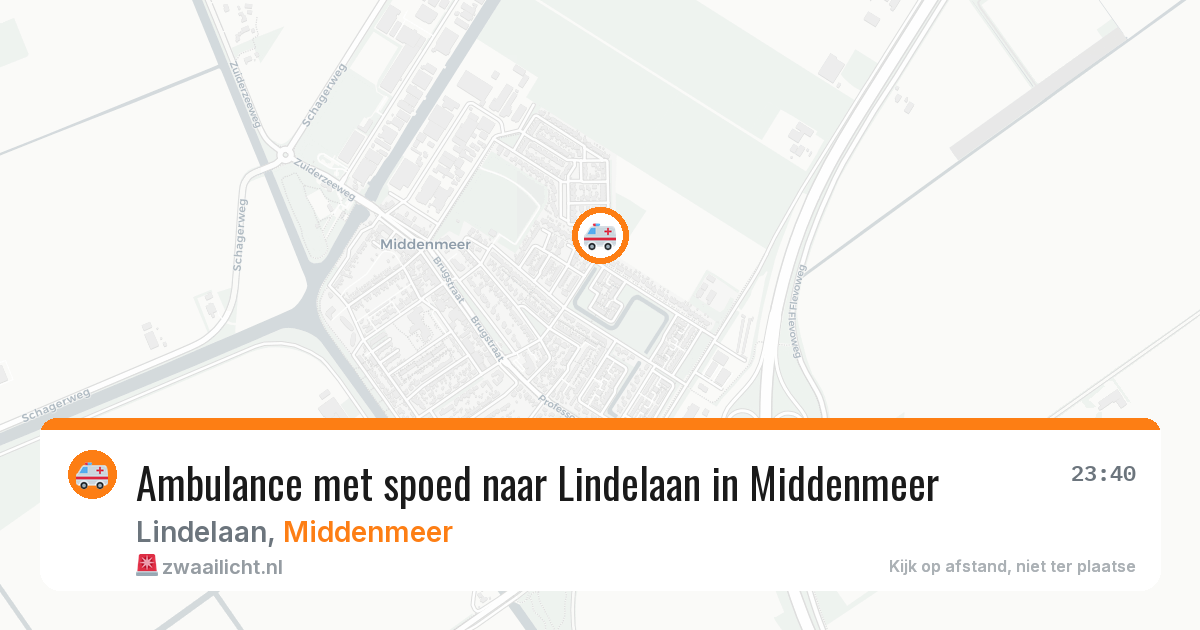 Ambulance met spoed naar Lindelaan in Middenmeer — 8 jun 2026