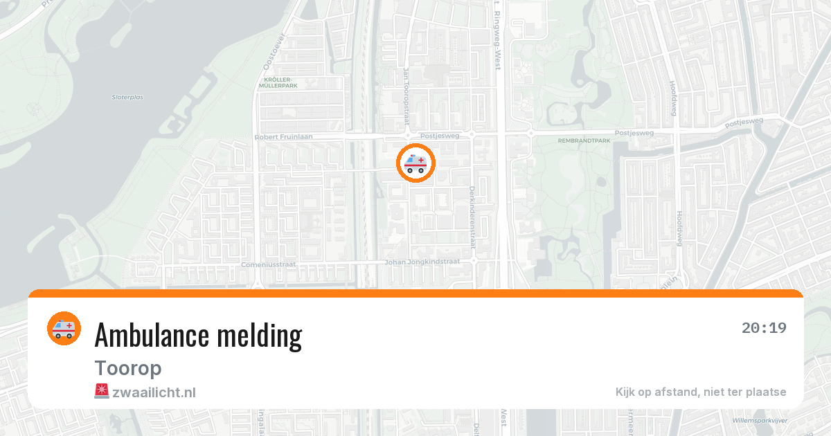 Ambulance melding — 1 aug 2026
