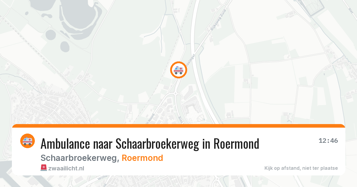 Ambulance naar Schaarbroekerweg in Roermond — 9 apr 2026
